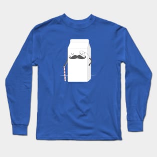 sir milk moustache Long Sleeve T-Shirt